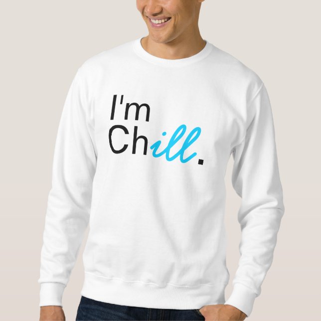 Moletom Eu sou Crewneck. frio (Frente)