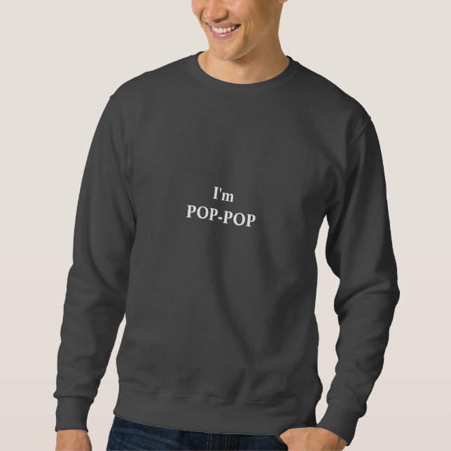 Moletom Eu sou dos homens cinzentos da camisola de POP-POP (Frente)