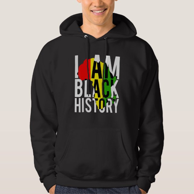 Moletom Eu Sou História Negra Mês da História Negra e Gif  (Frente)