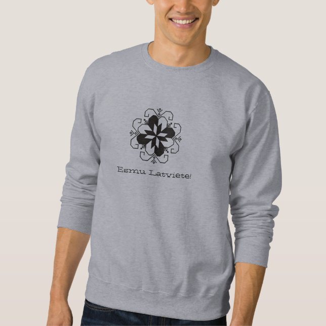 Moletom Eu sou letão (a versão fêmea) (Frente)