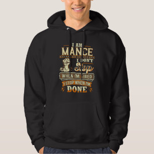 Moletom Eu Sou Mance. Eu não paro quando estou cansado