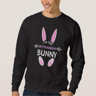 Moletom Eu Sou O Veterinário Da Família Bunny Cute Corresp
