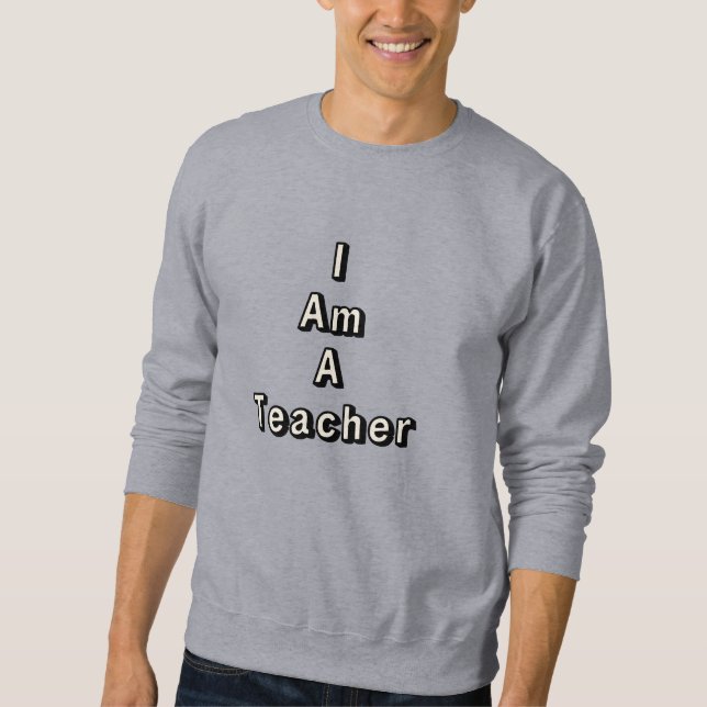 Moletom Eu sou professor - Orgulhoso educador - Presente (Frente)