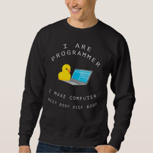 Moletom Eu sou programador - Pato de bipe