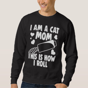 Moletom Eu Sou Proprietário De Gatos É Assim Que Eu Rolo P
