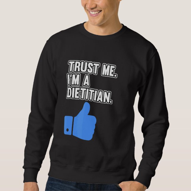 Moletom Eu sou um gráfico de dieta alimentar nutricionista (Frente)