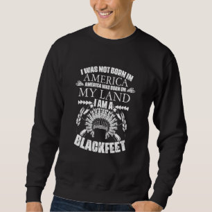 Moletom Eu Sou Um Indígena Americano Orgulho Nativo Blackf