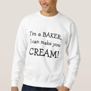 Moletom Eu sou um PADEIRO, mim posso fazê-lo, CREME!