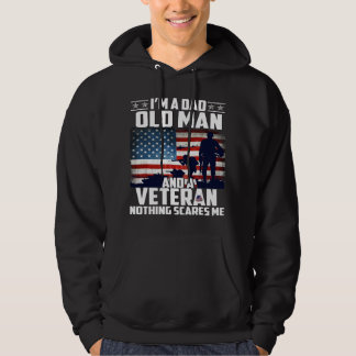 Moletom Eu sou um Pai velho e um veterano nada me assusta