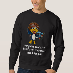 Moletom Eu Sou Um Pinguim Animais Doce Ventilador De Aves