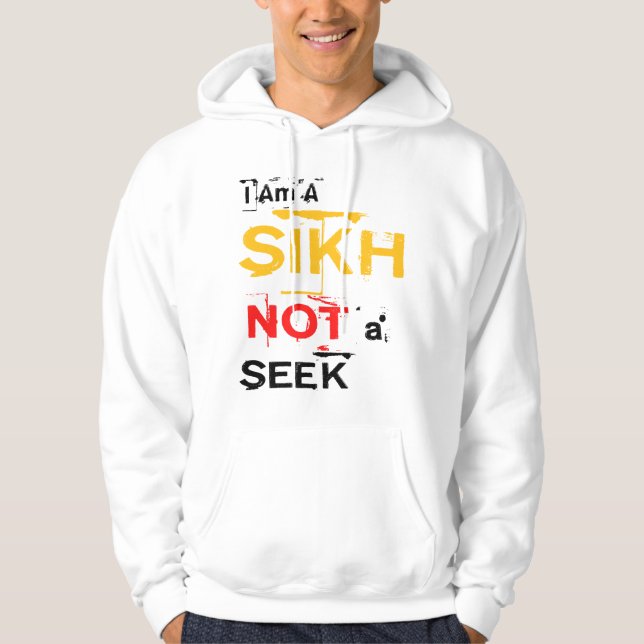 Moletom Eu sou um sikh, não uma busca (Frente)