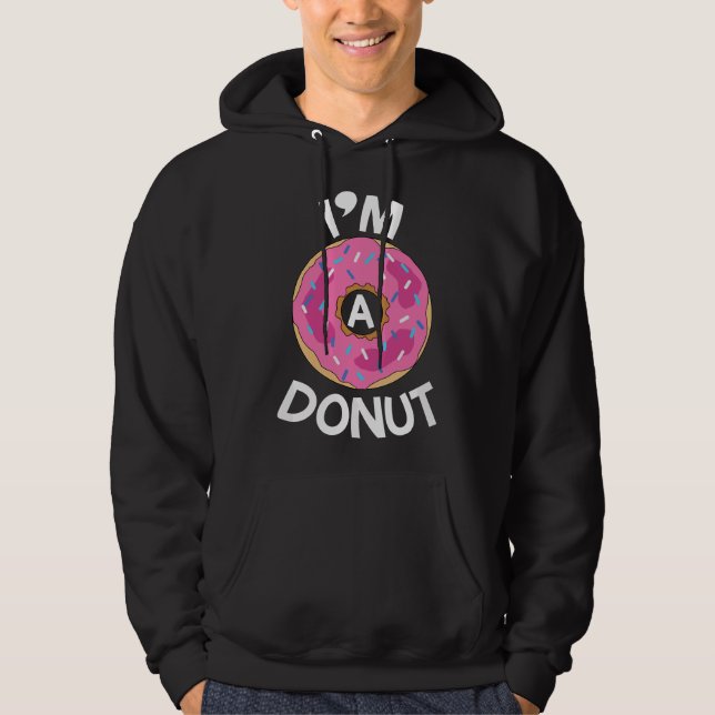 Moletom Eu sou um traje de Halloween de Donut  (Frente)