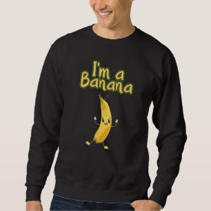 Moletom Eu Sou Uma Banana Engraçada Mulheres Banana Fruta