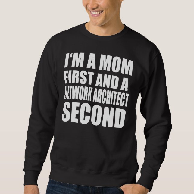Moletom Eu sou uma mãe e um texto gráfico de arquiteto de  (Frente)
