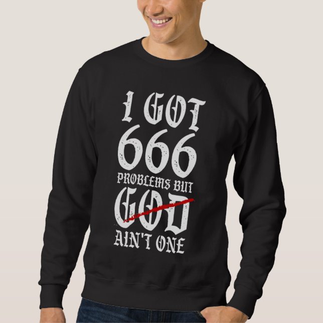 Moletom Eu Tenho 666 Problemas (Frente)