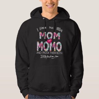 Moletom Eu tenho dois títulos: Mãe e Mãe da Mãe da Flor Mo