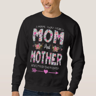 Moletom Eu Tenho Dois Títulos Mãe E Mãe Da Mãe Floral