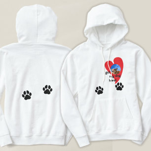 Moletom Eu tenho meu cachorro aqui! Personalização da Foto