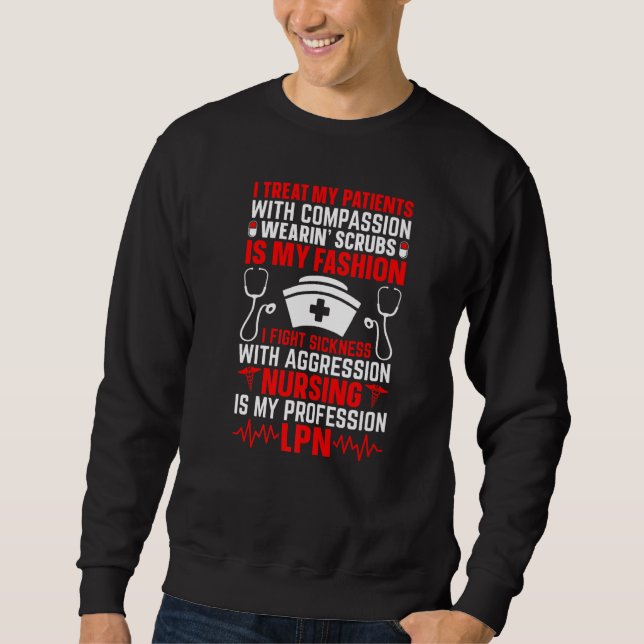 Moletom Eu Trato Meus Pacientes Com Compaixão Vestindo Esf (Frente)