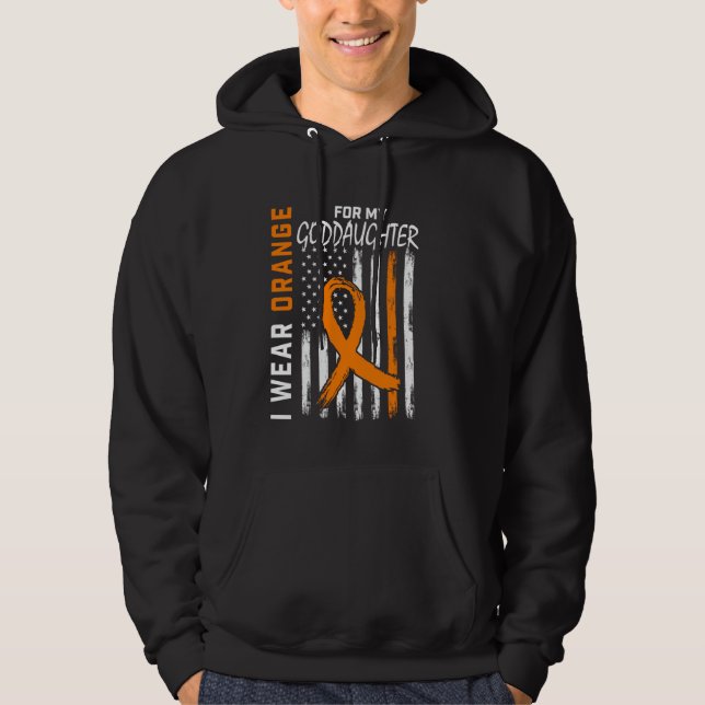 Moletom Eu Uso Laranja Afilhada Esclerose Múltipla Conscie (Frente)
