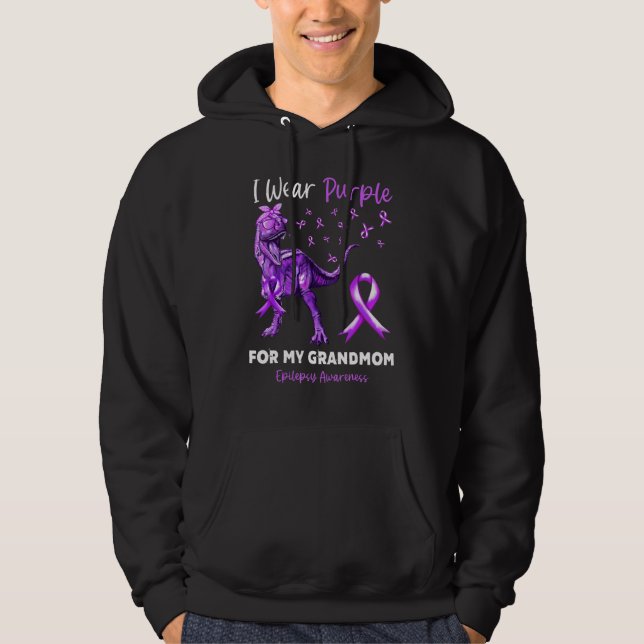 Moletom Eu Uso Roxo Pela Consciência da Epilepsia da Minha (Frente)