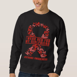 Moletom Eu uso Vermelho pela Minha Namorada Guerreira Cons