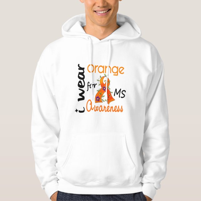 Moletom Eu visto a esclerose múltipla do MS da consciência (Frente)