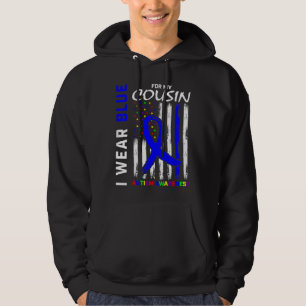 Moletom Eu Visto Azul Para Meu Primo Autismo Sinalizador D