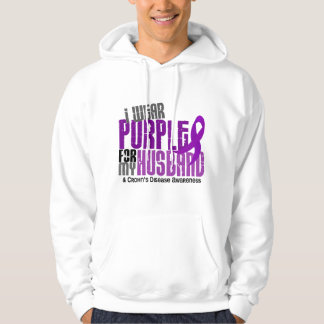 Moletom Eu visto o roxo para minha doença de Crohn do