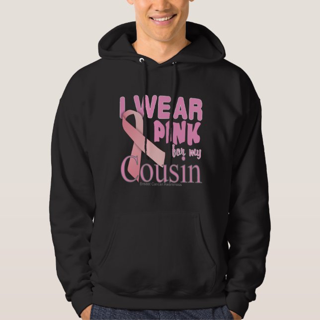 Moletom Eu visto Rosa Para A Consciência Do Cancer Primo (Frente)