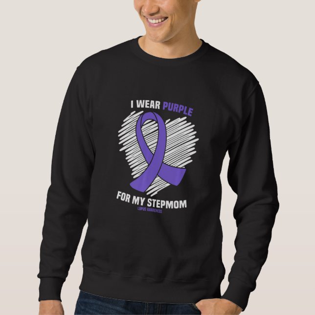 Moletom Eu Visto Roxo Para A Minha Consciência Da Stepmmam (Frente)