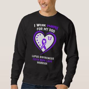 Moletom Eu Visto Roxo Para Minha Consciência Do Lupus Pai