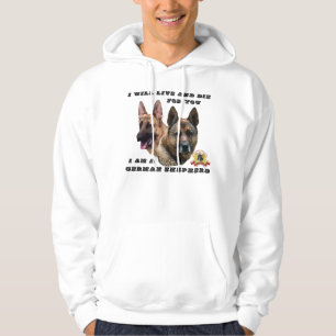 Moletom Eu viverei e morrerei para você german shepherd