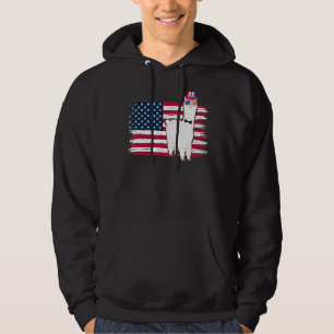 Moletom EUA Patriótico Llama EUA Bandeira Alpaca 4 de julh
