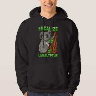 Moletom Eucalize Legalyptus Stoner Koala Bear Pun Meme
