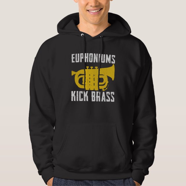 Moletom Euphoniums Kick Brass  Euphonium Instrument Quotes (Frente)