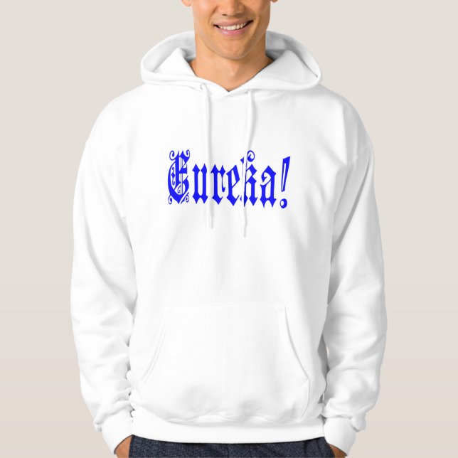 Moletom 😜💡Eureka- Citação Divertida e Legal Básica de Pu (Frente)