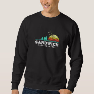 Moletom Evergreen Sunset Sandwich Forest Massachusetts Woo