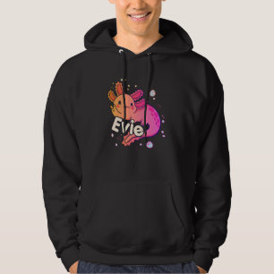 Moletom EVIE - Belo nome de menina com adorável AXOLOTL