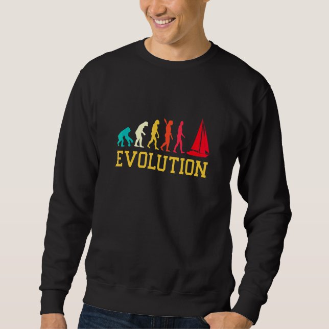 Moletom Evolução Gráfico Capitão de Iate Velejando Mar Boa (Frente)