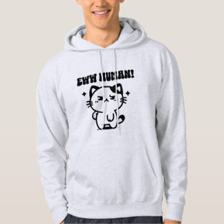 Moletom Eww Humano | Gato Engraçado | Casual Hoodies