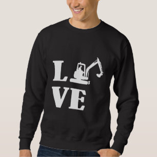 Moletom Excavator Driver Building Workers Lov
