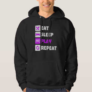 Moletom Excelente Comer Sleep Reproduzir Jogos de Videogam