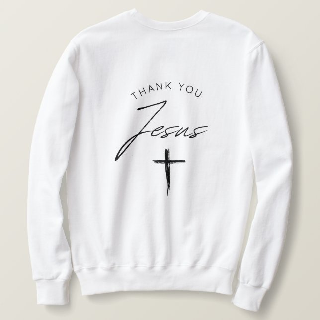 Moletom Excelente é sua fidelidade, camisetas, fé (Verso do Design)