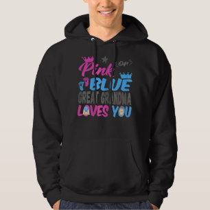 Moletom Excelente Rosa Ou Azul Vovó Te Ama Sexo De Bebê R