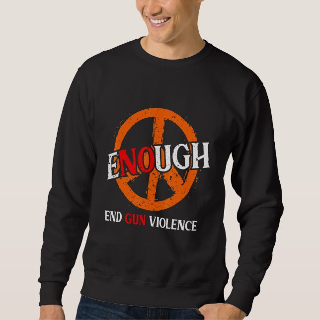 Moletom Excesso de Veste laranja no Dia da Consciência da  (Frente)