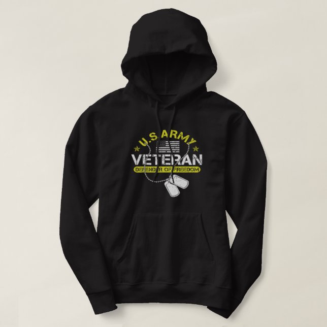 Moletom Exército Americano Orgulhoso Dons de veteranos do  (Frente do Design)