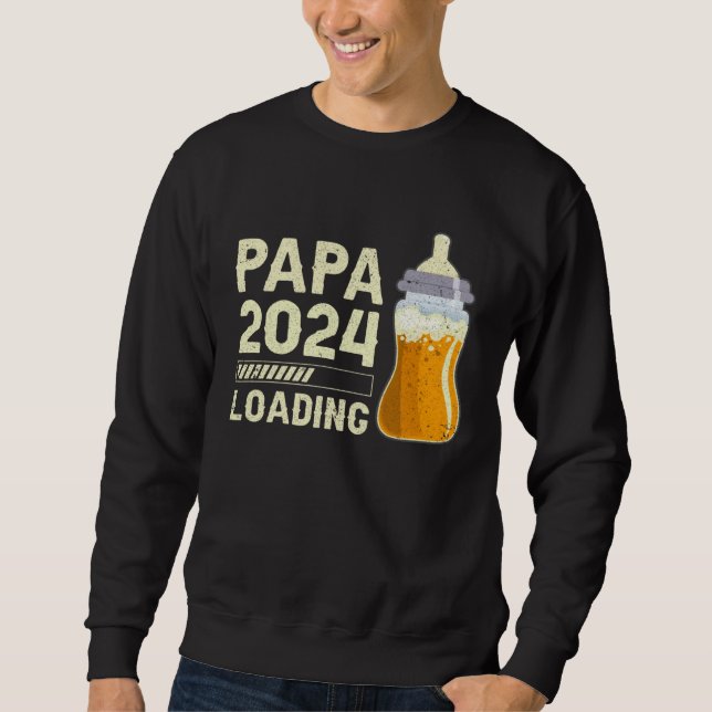 Moletom Expectant Papa Future Papa Papa to be Papa 2024 lo (Frente)