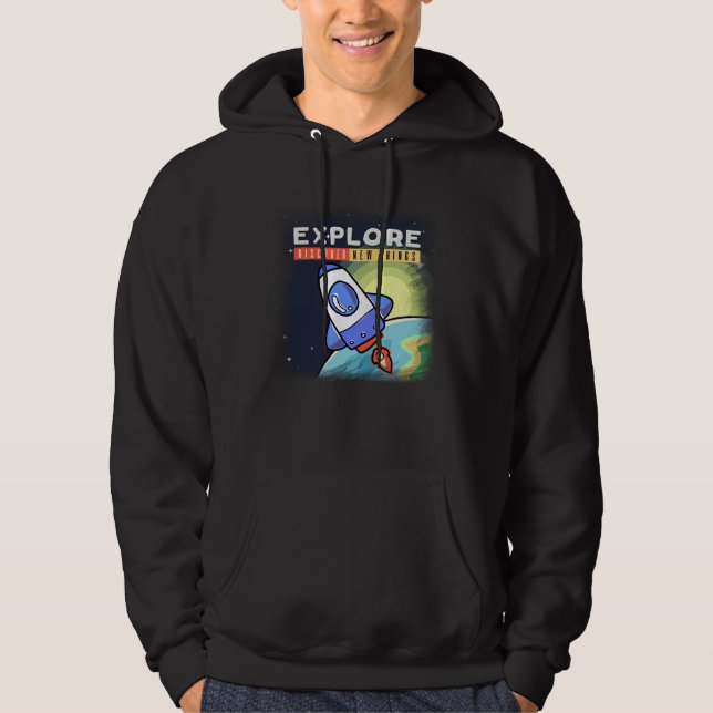 Moletom Explorar Espaço Descobrir Novas Coisas (Frente)