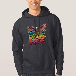 Moletom Explore Inspire Butterfly Hoodie – Vibrante & Insp
